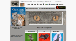 Desktop Screenshot of cheshireladycattery.com